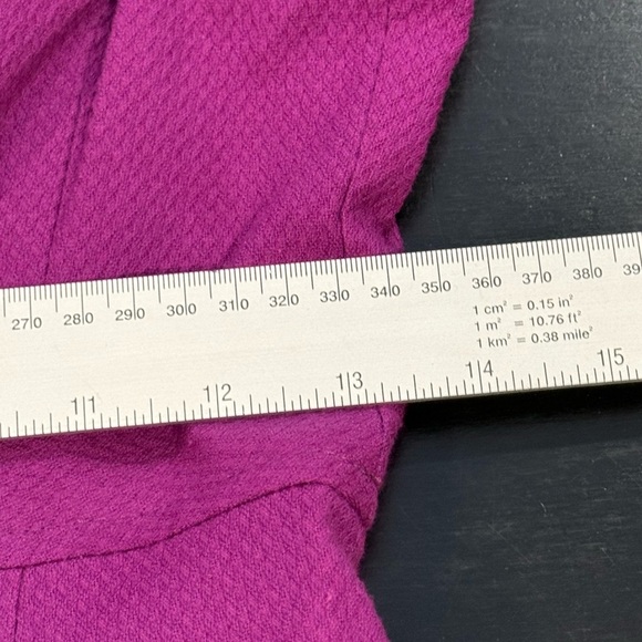 Nanette Lepore Purple Textured Sleeveless Pinafore Dress Pockets Womens 2 - Picture 12 of 15